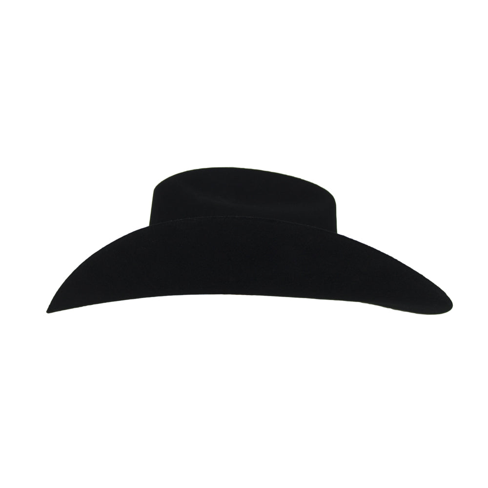 Justin Mens 2X Roper Felt Hat - JF0242ROPER-BLK