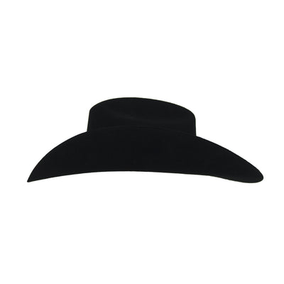 Justin Mens 2X Roper Felt Hat - JF0242ROPER-BLK