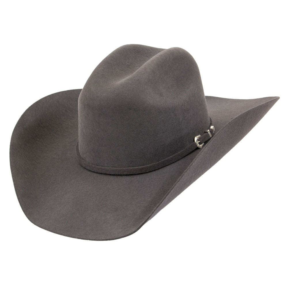 Justin Mens 3X Denton Felt Hat Smoke - JF0330DENTON-SMOKE