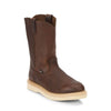 Justin Mens Axe 10" Wedge Work Boots Light Brown - WK4908