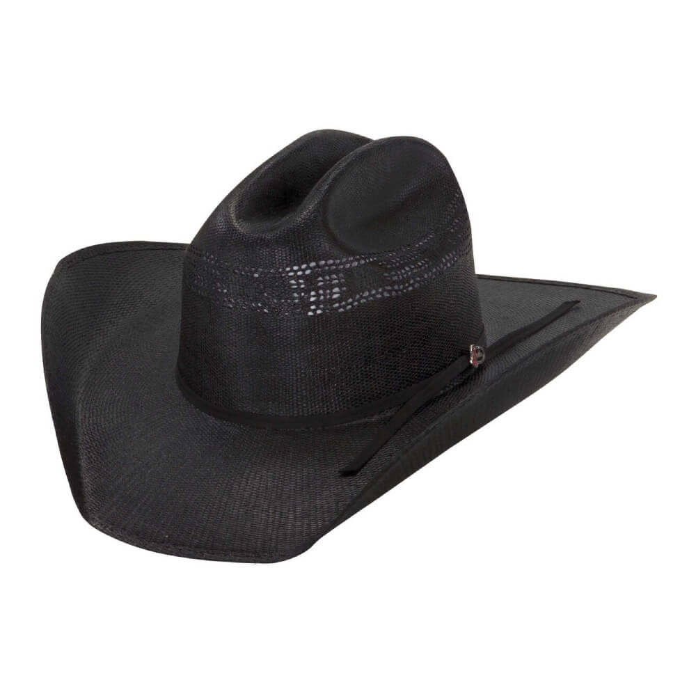 Justin Mens Cutter 20X Straw Hat Black