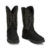 Justin Mens Nitread 11" Waterproof Nano Comp Toe Work Boots Black - CR3208