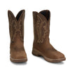 Justin Mens Nitread 11" Waterproof Work Boots Taupe - CR3211