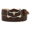 Justin Mens Tan Classic Longhorn Western Belt - C11194