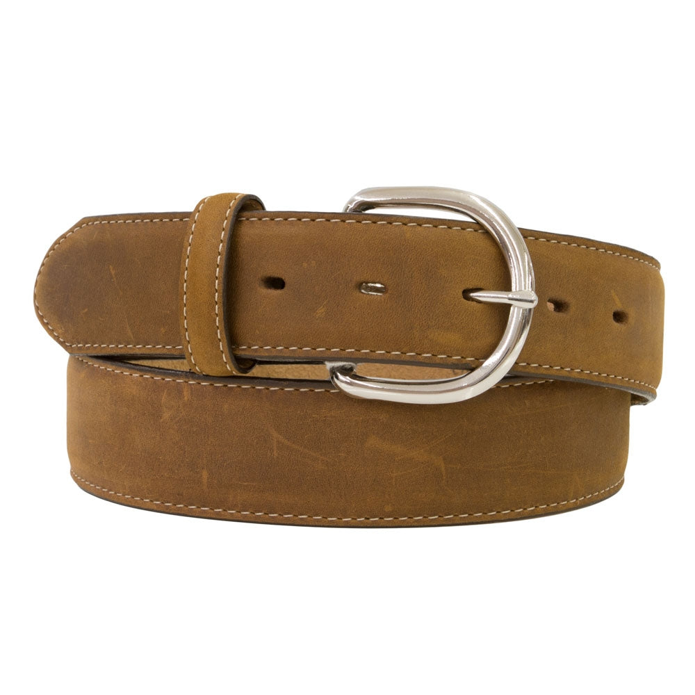 Silver Creek Mens Brown Leather Western Belt