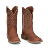 Justin Womens Halter 11” Western Boots Roasted Cognac - SE2800