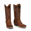 Justin Womens Rein 12" Western Boots Waxy Tan - L2962