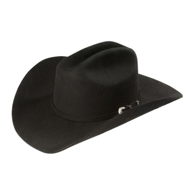 Justin Mens 3X Riata Black Felt Hat 
