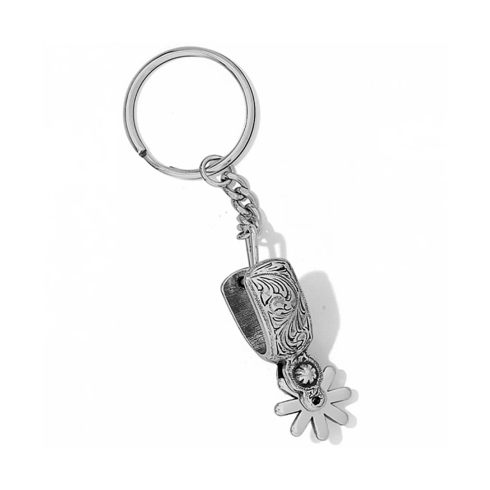 Justin Silver Spur Keychain