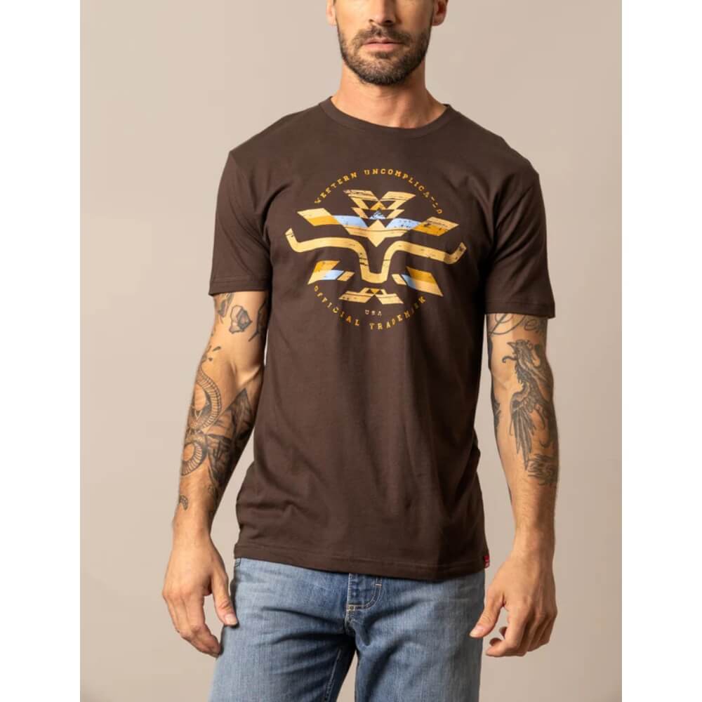 Kimes Ranch Mens Circular Serape Short Sleeve T-Shirt - CIRCULARSERAPETEE