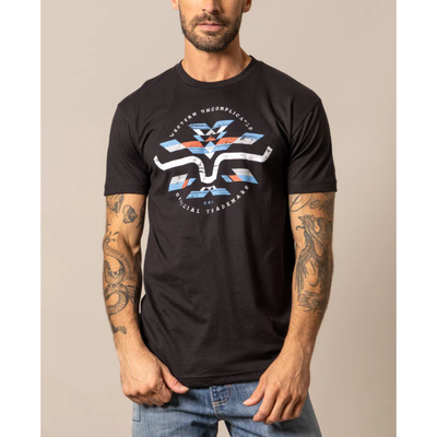 Kimes Ranch Mens Circular Serape Short Sleeve T-Shirt 