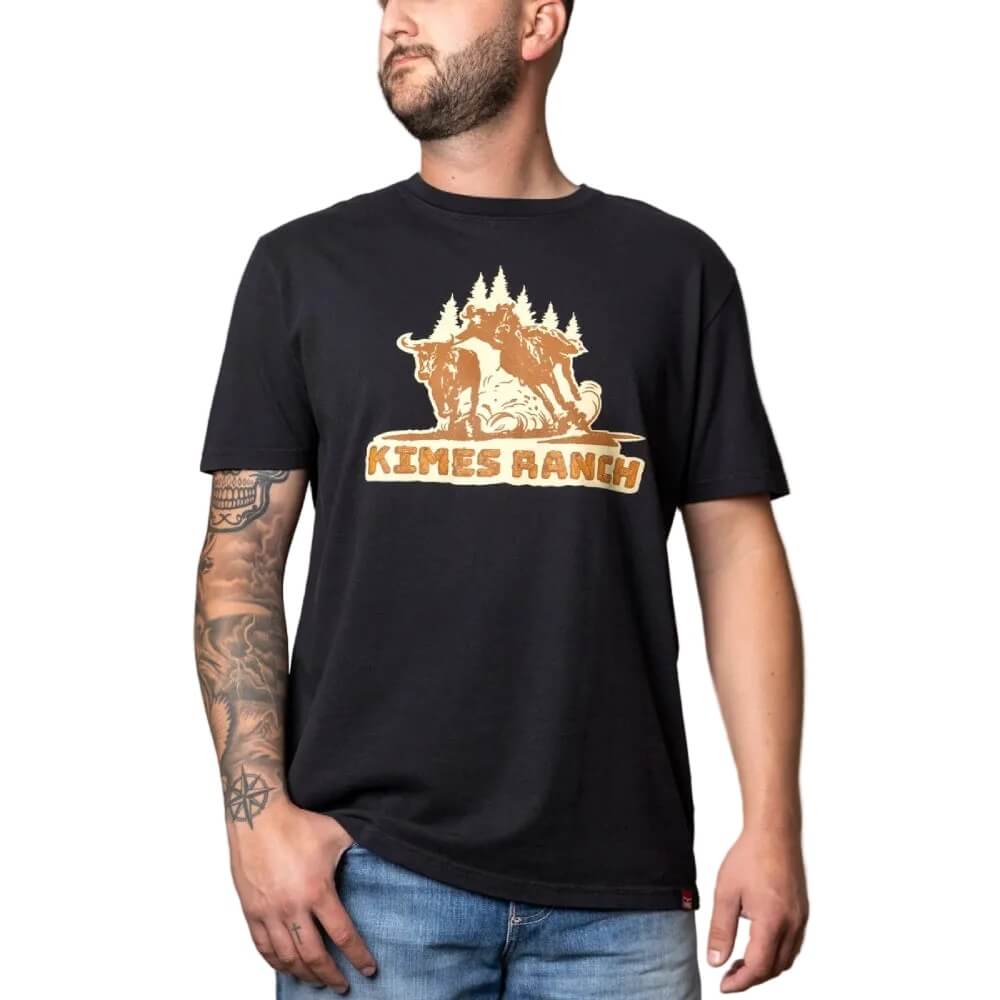 Kimes Ranch Mens Lucky B Bull Dogger T-Shirt - LUCKYB-BULLDOGGERTEE