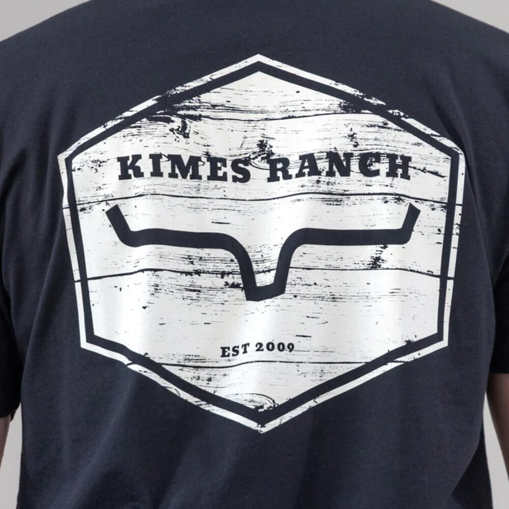 Kimes Ranch Mens Short Sleeve Wooden Hex T-Shirt - WOODENHEXTEE