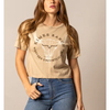 Kimes Ranch Womens Bison Skull Short Sleeve T-Shirt - BISONSKULLTEE