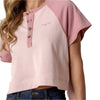 Kimes Ranch Womens Hellena Cropped Henley T-Shirt