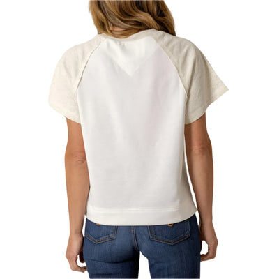 Kimes Ranch Womens Hellena Cropped Henley T-Shirt