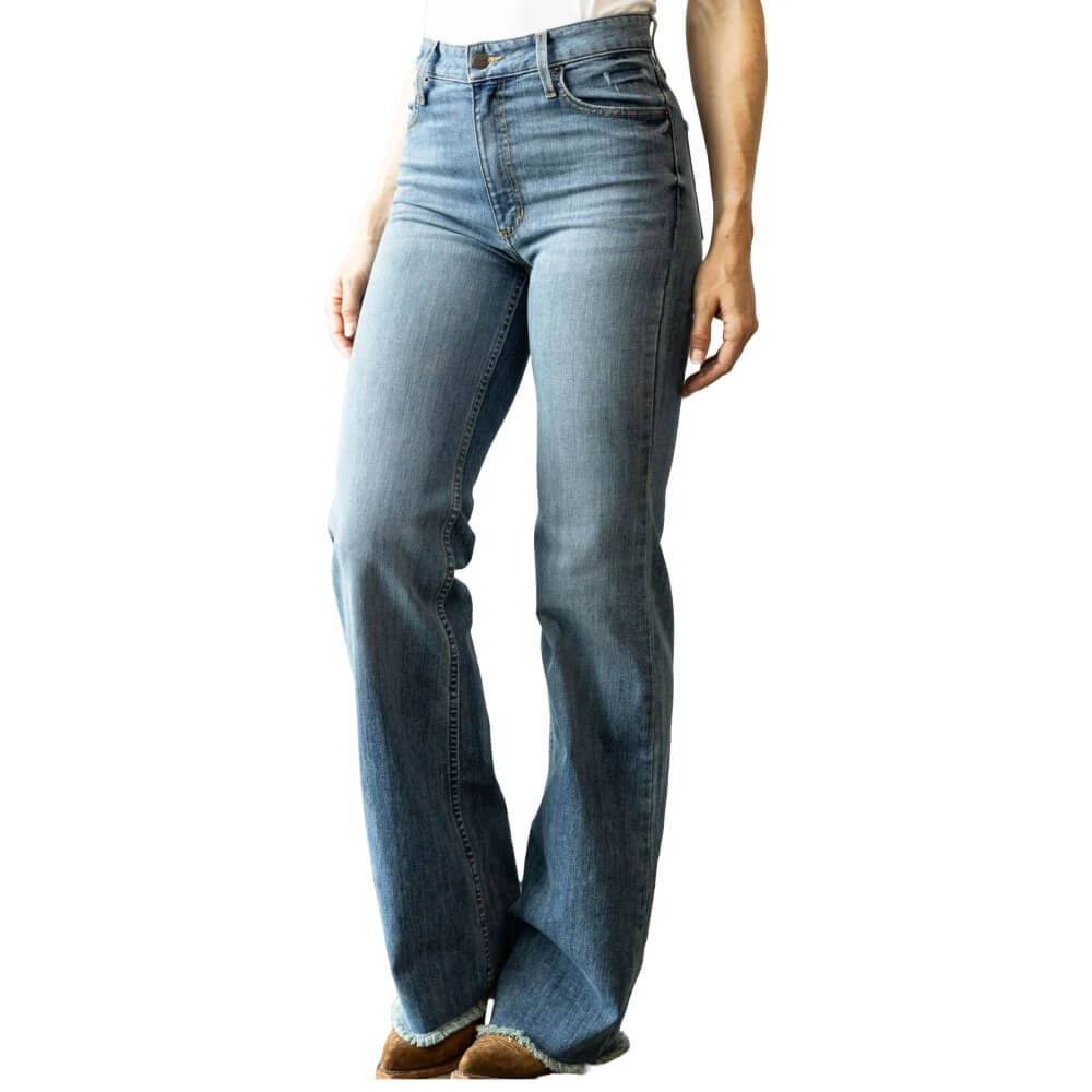 Kimes Ranch Womens Olivia Wide Leg Jeans Light Wash - WJE0000016