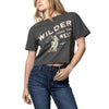 Kimes Womens Wilder Than The West Cropped T-Shirt - WILDERTHANTHEWESTTEE