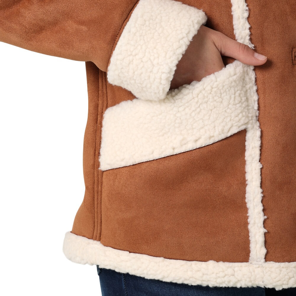 Lainey Wilson Womens Faux Shearling Barn Jacket