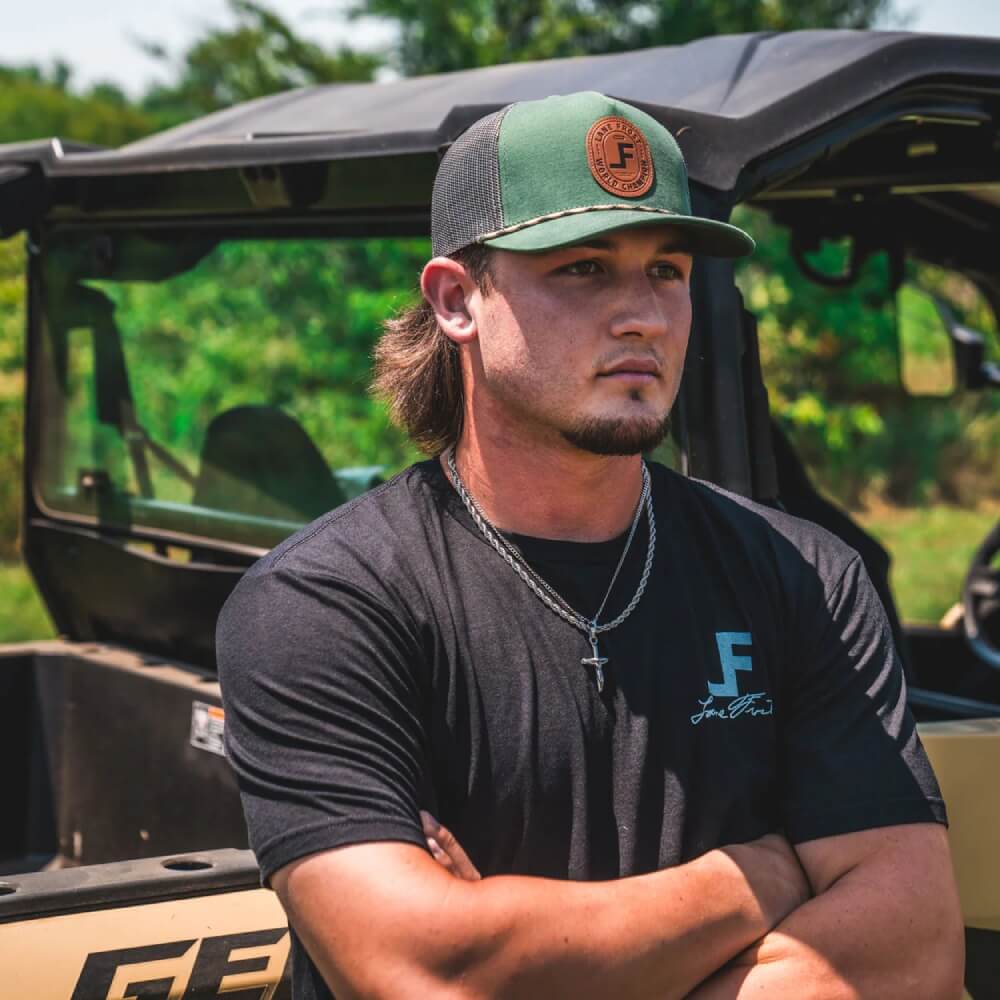 Lane Frost Mens Branded Cap Green - BRANDEDHAT