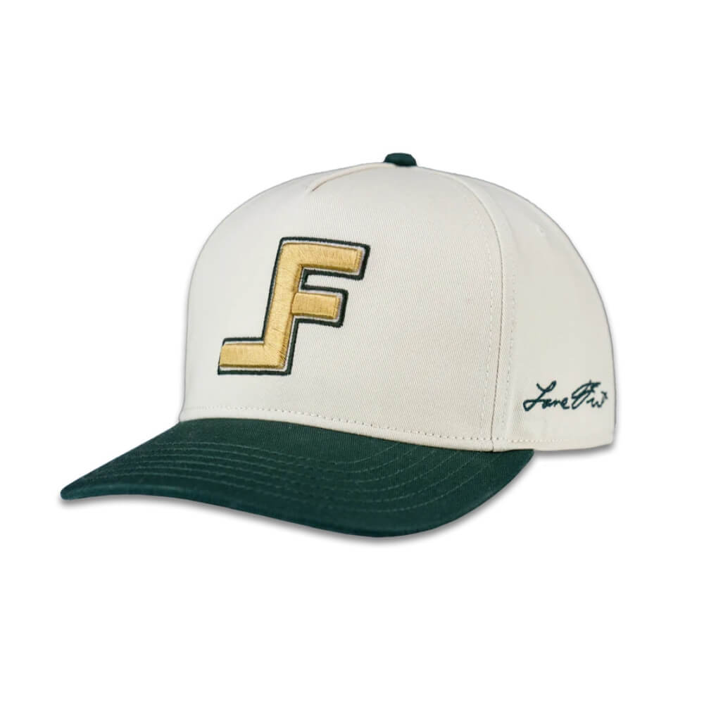 Lane Frost Mens Jackpot Snapback Cap White/Green Color