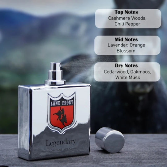 Lane Frost Mens Legendary Cologne | Chrome Edition
