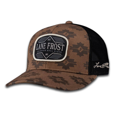 Lane Frost Mens Rawhide Cap Grey/Burgundy - RAWHIDE