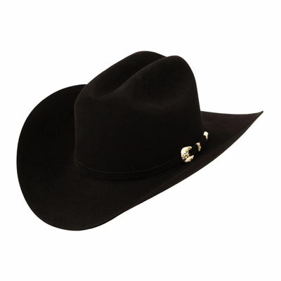 Larry Mahan Mens 1000X Black Felt Hat