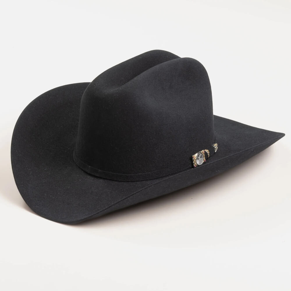 Larry Mahan Mens 100X Independencia Western Felt Hat - MF1C65INDE-BLK