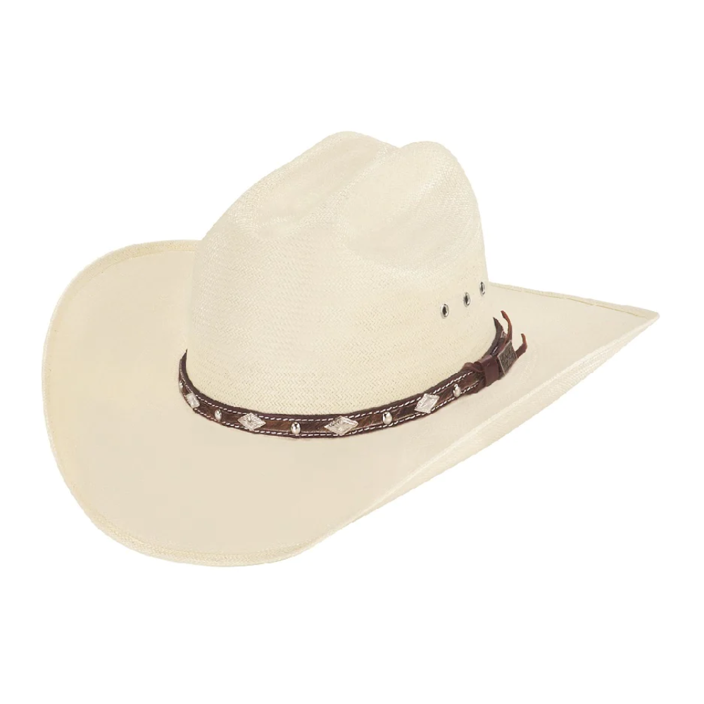 Larry Mahan Mens 10X Brindle Straw Hat - MS2442BRNX-N