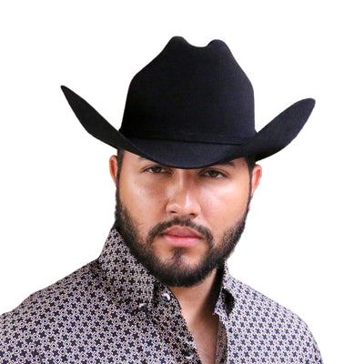 Larry Mahan Mens 10X Jerarca Black Felt Hat