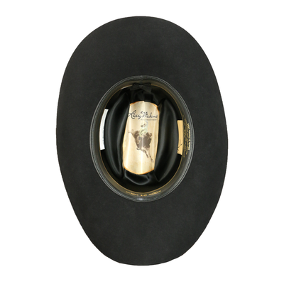 Larry Mahan Mens 10X Jerarca Black Felt Hat - MF1065JERARCA-BLK