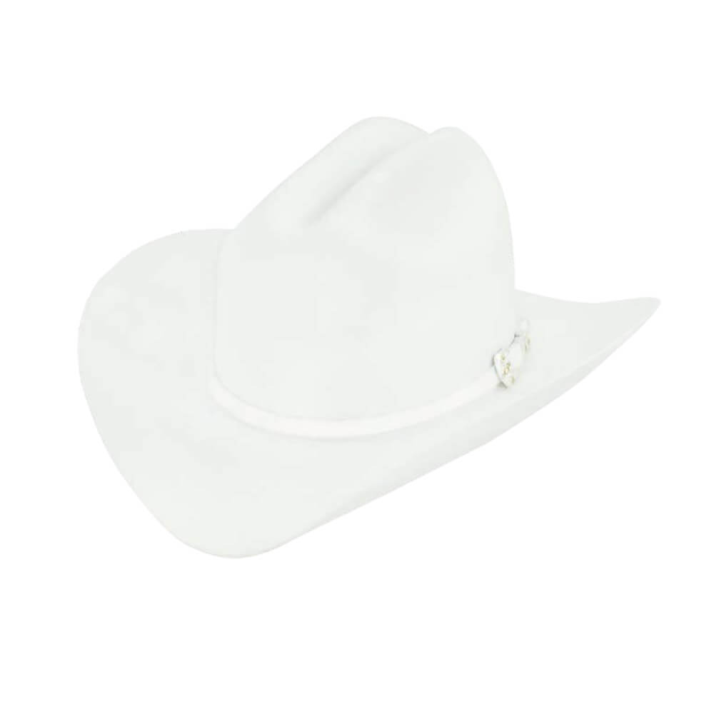 Larry Mahan Mens 10X Jerarca White Felt Hat