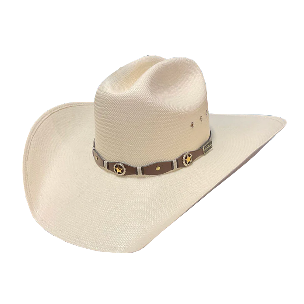 Larry Mahan Mens 10X Oplin Straw Hat