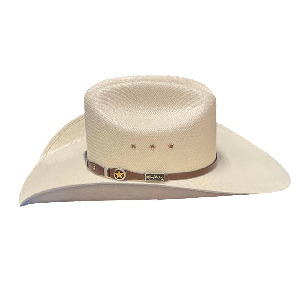 Larry Mahan Mens 10X Oplin Straw Hat 