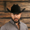 Larry Mahan Mens 30X Opulento Black Felt Hat