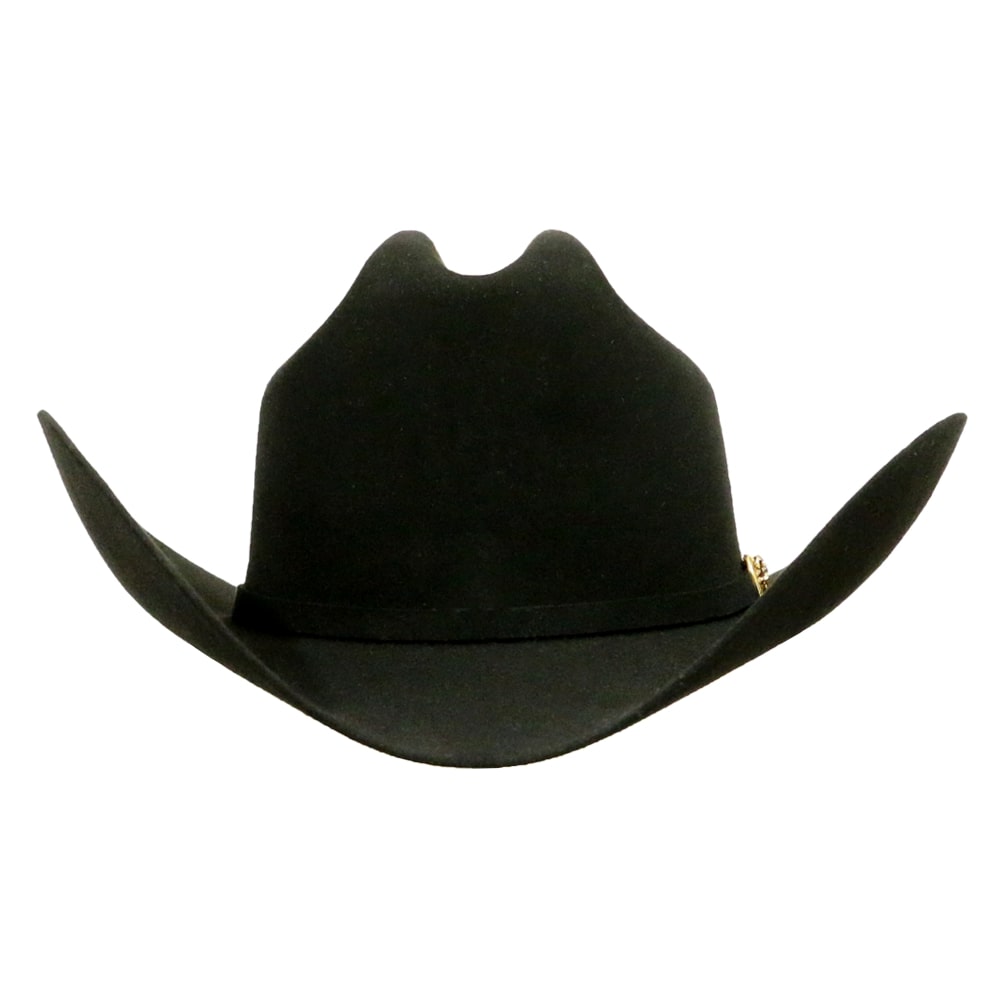 Larry Mahan Mens 30X Opulento Black Felt Hat