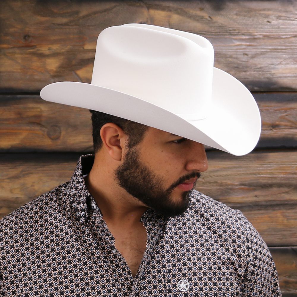 Larry Mahan Mens 6X Reno White Felt Hat - MF0665RENO6X-WHITE