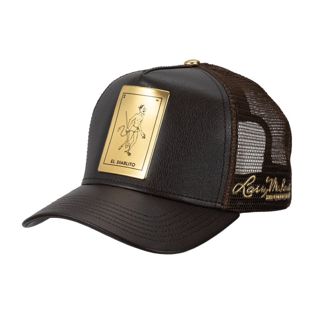 Larry Mahan Mens Loteria El Diablito Gold Cap - ELDIABLITOGOLD