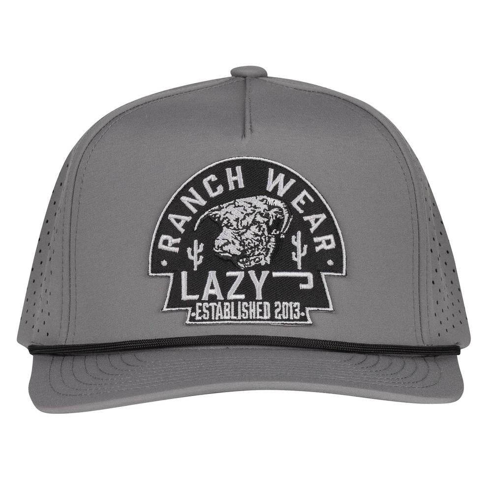 Lazy J Mens Arrowhead Classic Performance Roper Cap Grey - GRPHHYDARR