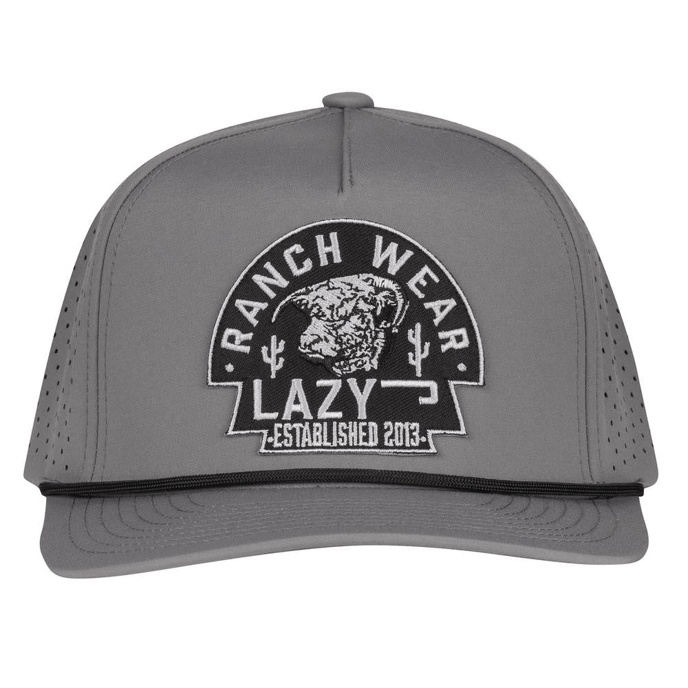 Lazy J Mens Arrowhead Classic Performance Roper Cap Grey - GRPHHYDARR