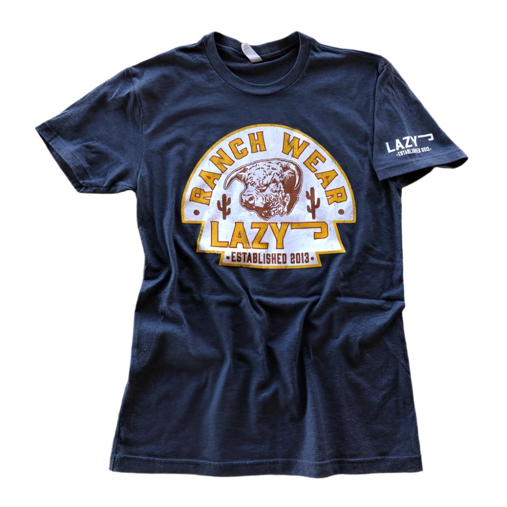 Lazy J Mens Arrowhead Navy T-Shirt - NAVYARR