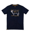 Lazy J Mens Built To Last Short Sleeve T-Shirt Navy - BUILDTOLAST