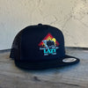 Lazy J Mens Cactus Sunrise Bull Cap - BLACK4RISE
