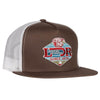 Lazy J Mens Conquest Trucker Cap Brown - BRNWHTCONQUESTROPE