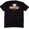 Lazy J Mens Domino Short Sleeve T-Shirt Black - BLKDOMINO
