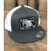 Lazy J Mens Grey & White 4" Elevation Cap - GRYWHT4ELEV