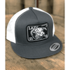 Lazy J Mens Grey & White 4" Elevation Cap - GRYWHT4ELEV