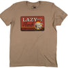 Lazy J Mens Hard Day T-Shirt Tan - HARDDAY