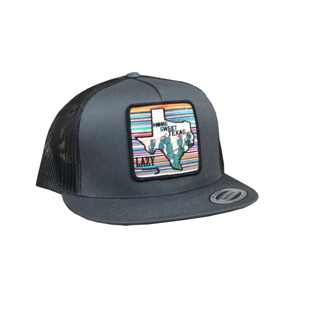 Lazy J Mens Home Sweet Texas Cap - GRAY4HST